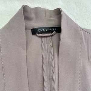 Dynamite collarless long blazer/jacket